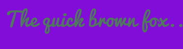 Image with Font Color 4E7A5B and Background Color 830DD8